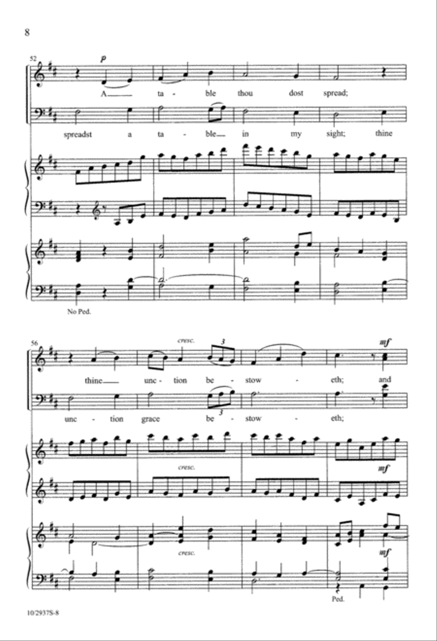 The King of Love My Shepherd Is 4-Part scores gallery preview page 8