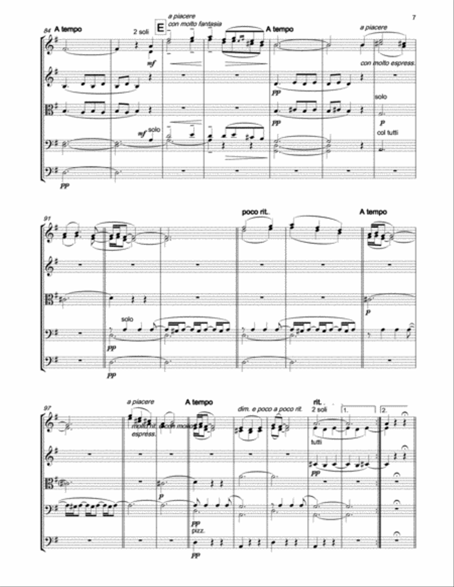 GRANADOS Aragonesa (Jota)(Spanish Dance Op.37 No.6) String Orchestra scores gallery preview page 6