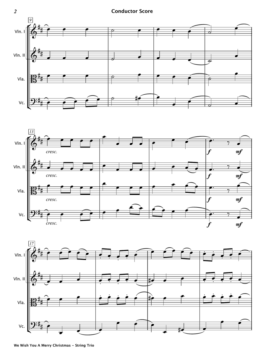 Christmas String Trios - Book 1 String Trio scores gallery preview page 4