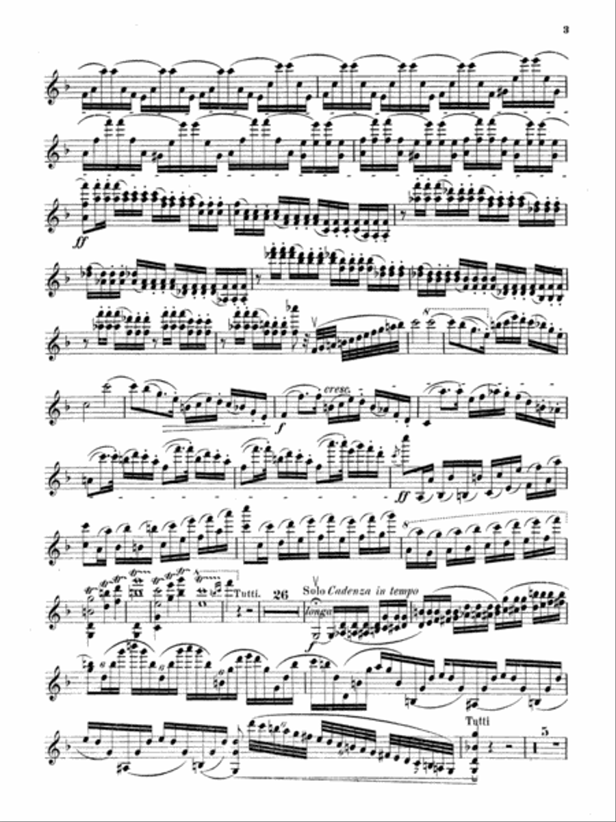 Strauss: Violin Concerto, Op. 8 Violin Solo scores gallery preview page 3