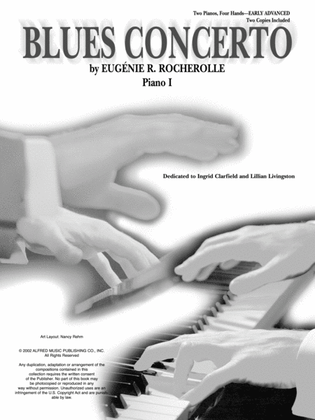 Book cover for Blues Concerto - Piano Duo (2 Pianos, 4 Hands)