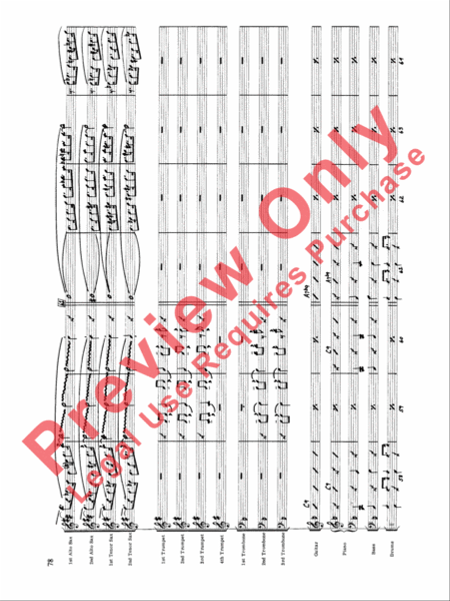 Original Big Band Sounds Big Band scores gallery preview page 79