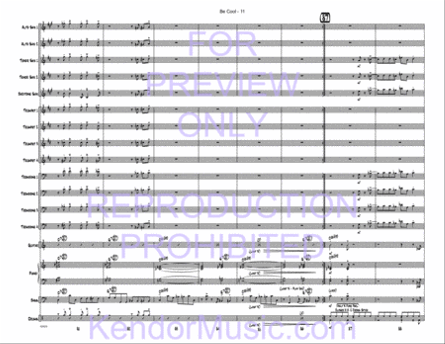 Be Cool Jazz Ensemble scores gallery preview page 13