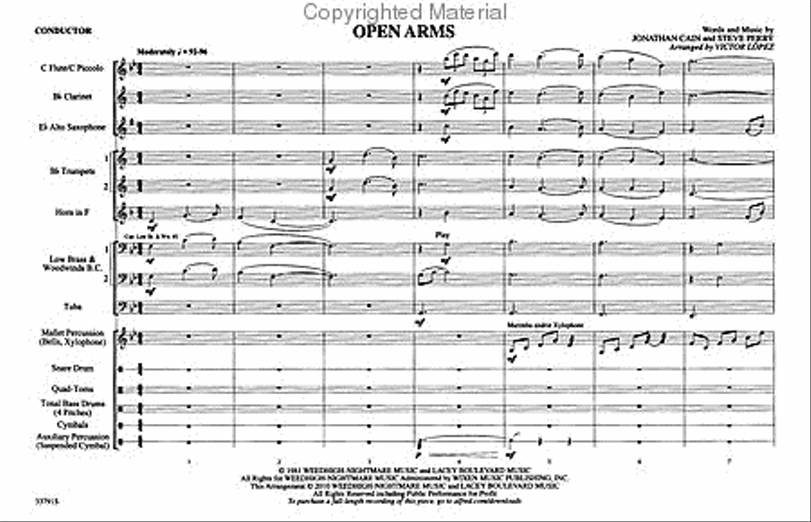 Open Arms Marching Band scores gallery preview page 2
