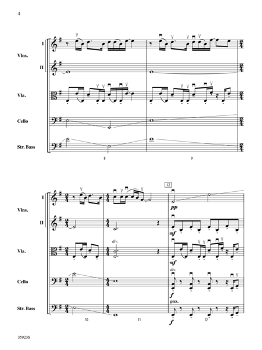 Moving in Stereo String Orchestra scores gallery preview page 3