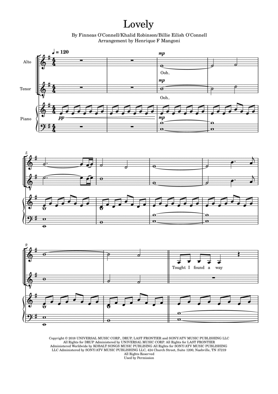 Lovely Vocal Duet scores gallery preview page 1