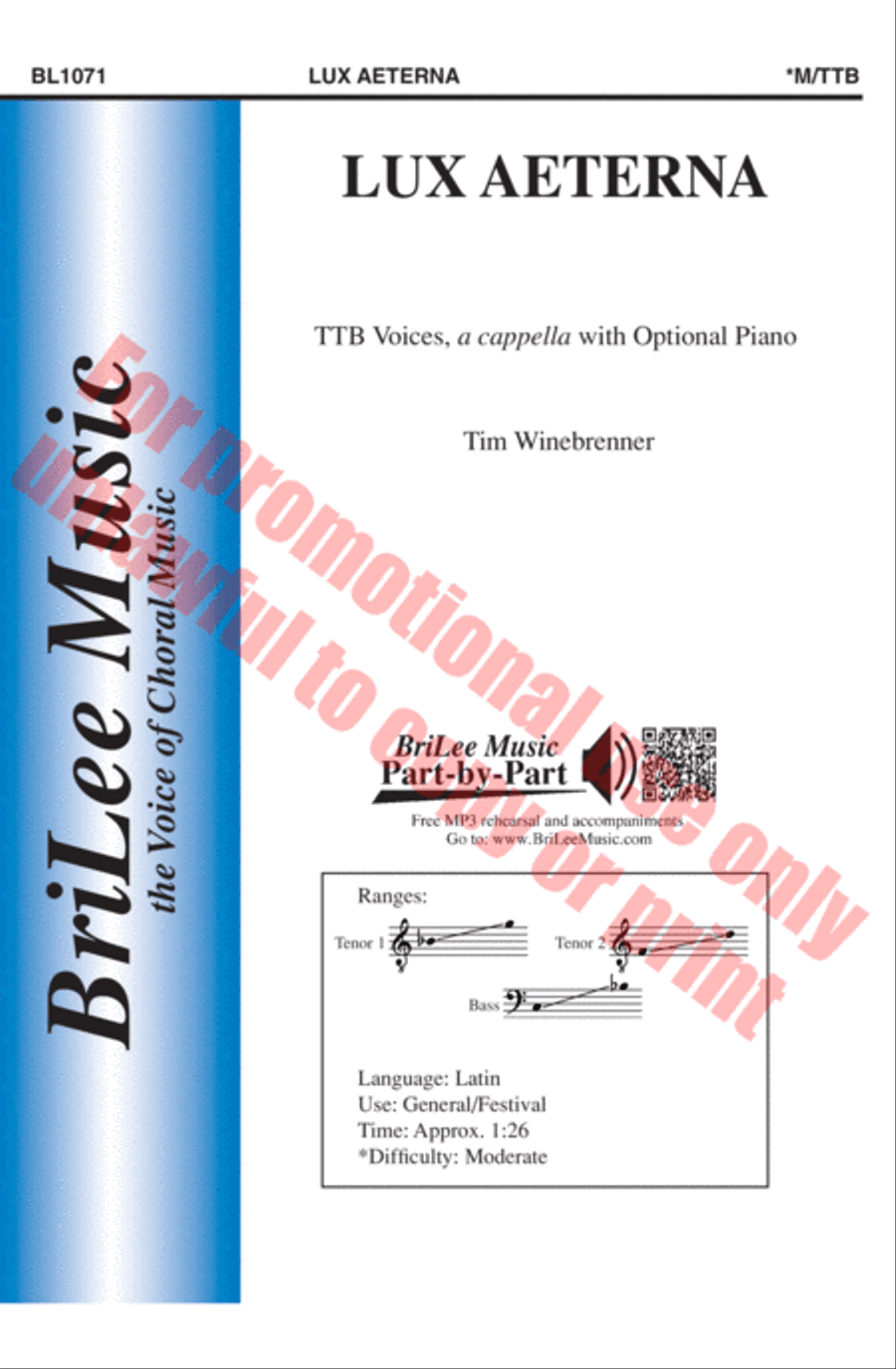 Lux Aeterna TTB scores gallery preview page 2