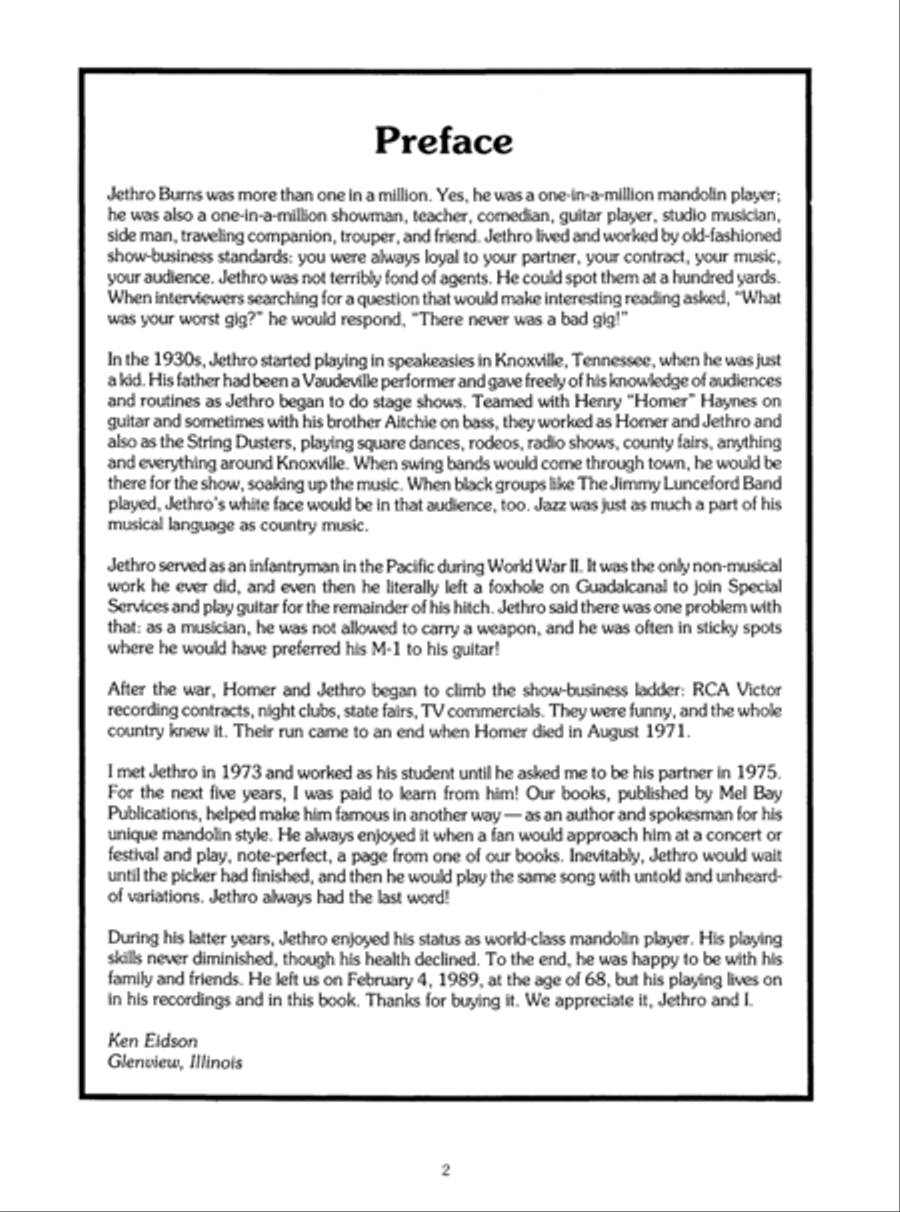 Complete Jethro Burns Mandolin Mandolin scores gallery preview page 3