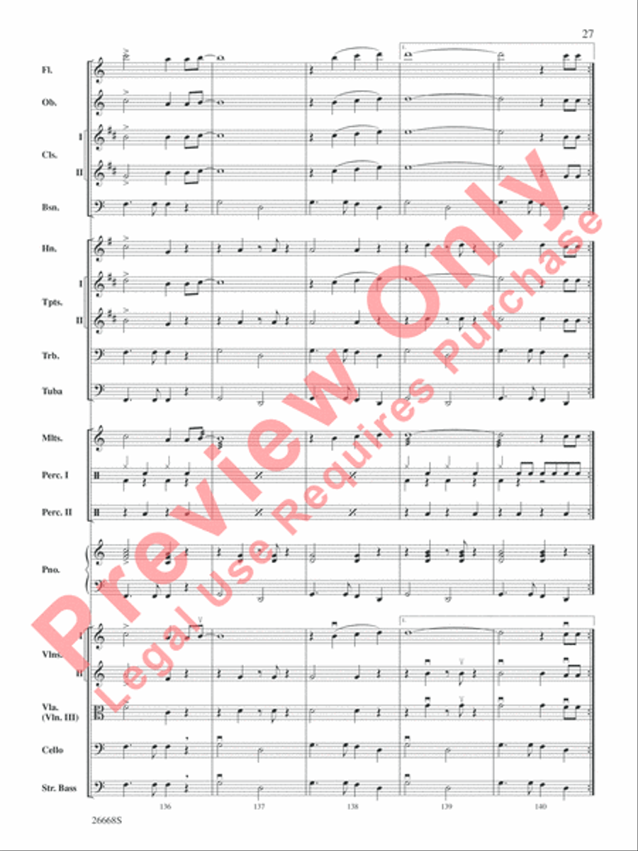 Grease Full Orchestra scores gallery preview page 28