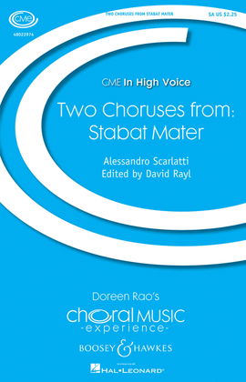 Book cover for Two Choruses from Stabat Mater