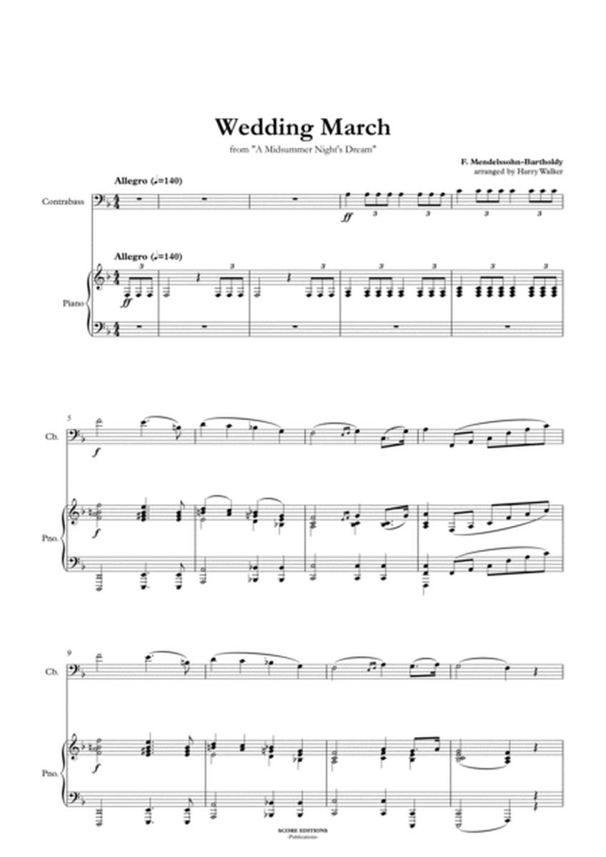 Wedding March (for Contrabass and Piano) image number null