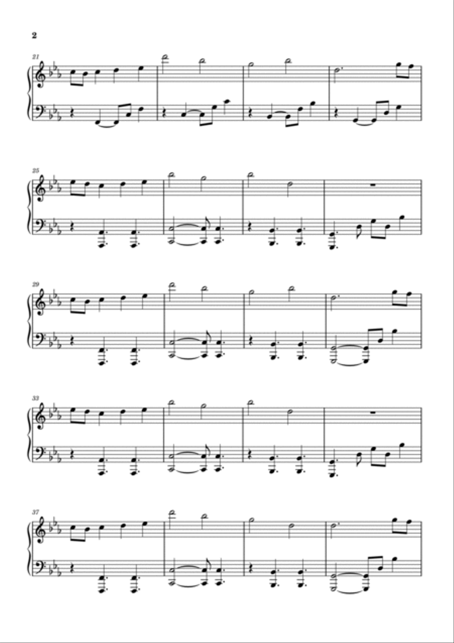 Jocelyn Flores Easy Piano scores gallery preview page 2