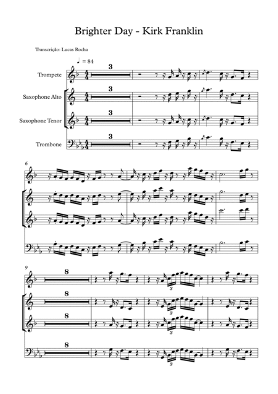 Brighter Day Brighter Day Brass Ensemble scores gallery preview page 2