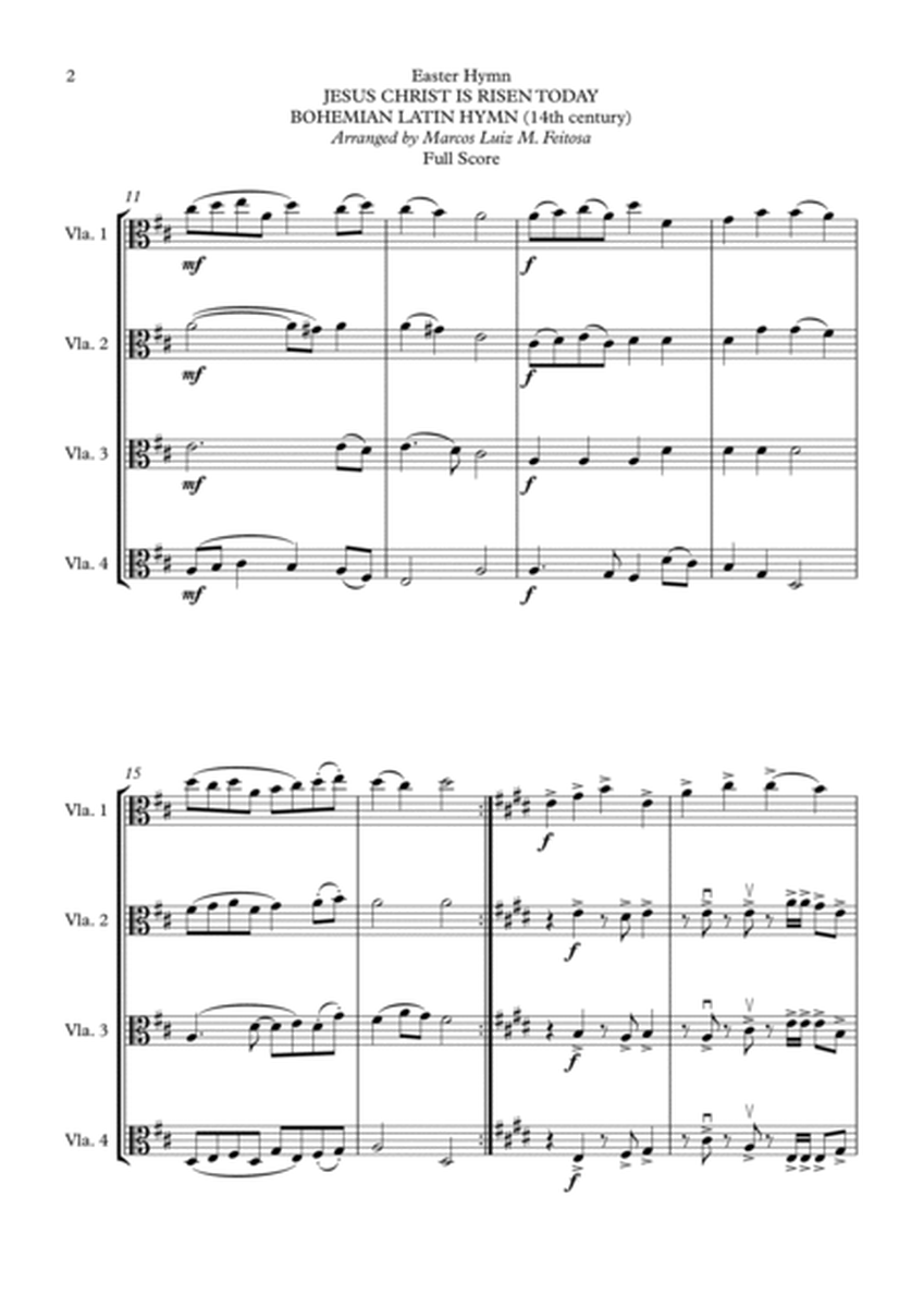 Easter Hymn (Jesus Christ is Risen Today) - Viola Quartet image number null