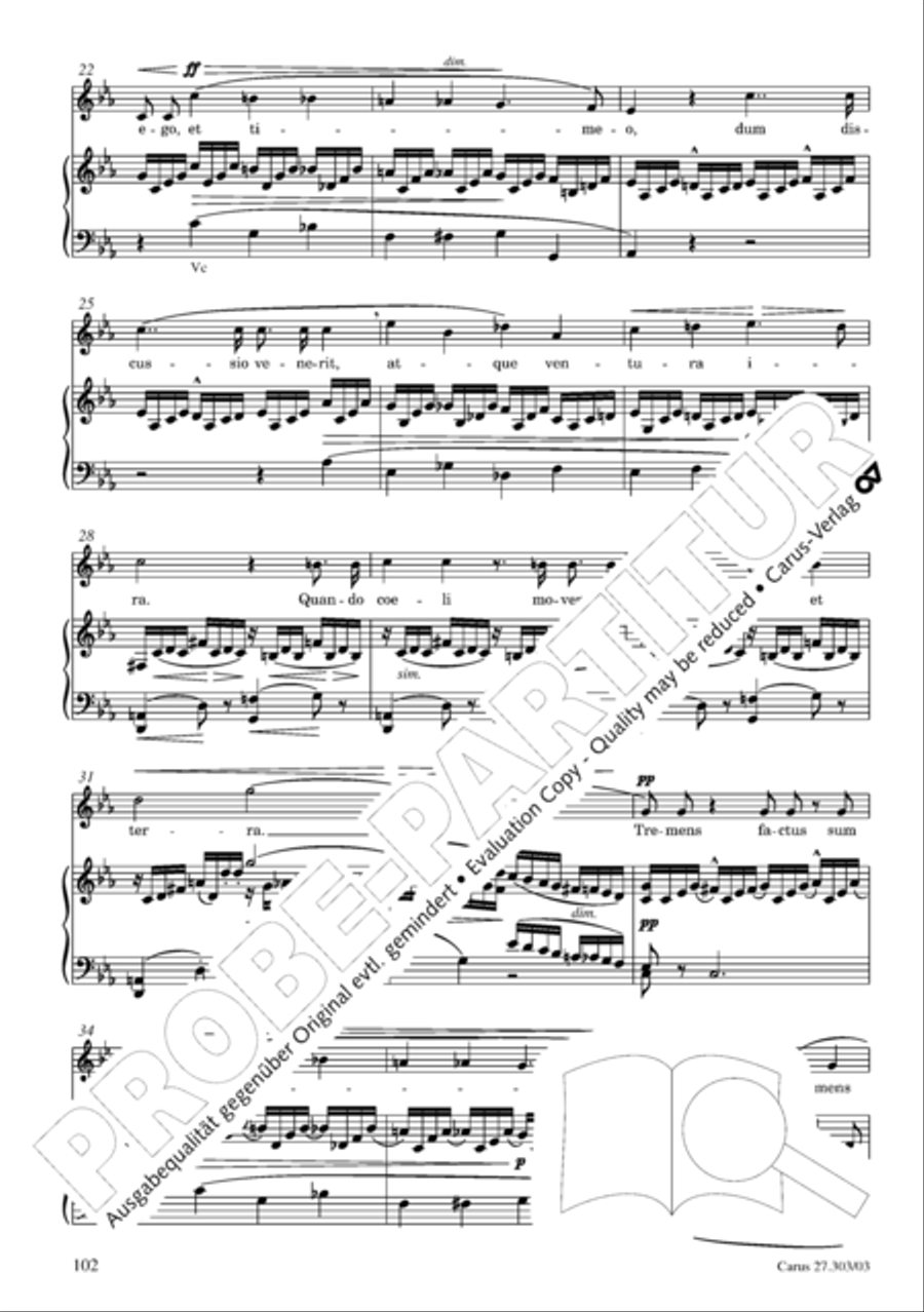 Messa da Requiem 4-Part scores gallery preview page 103