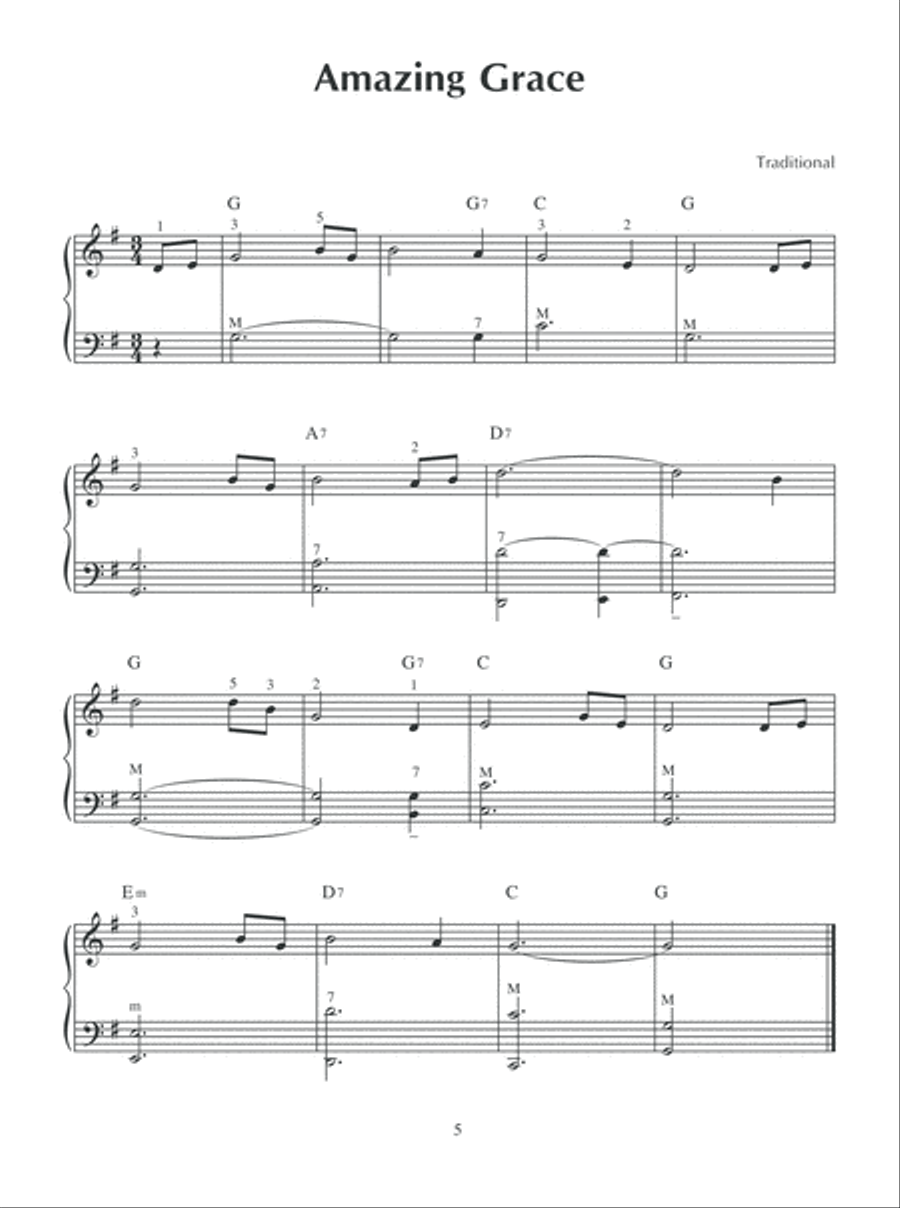 Favorite Hymns and Gospel Songs for Accordion Accordion scores gallery preview page 6