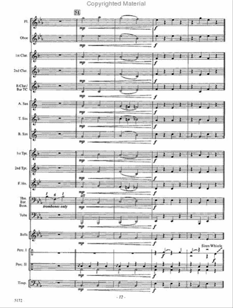 Triangle Time Triangle Time Concert Band scores gallery preview page 12