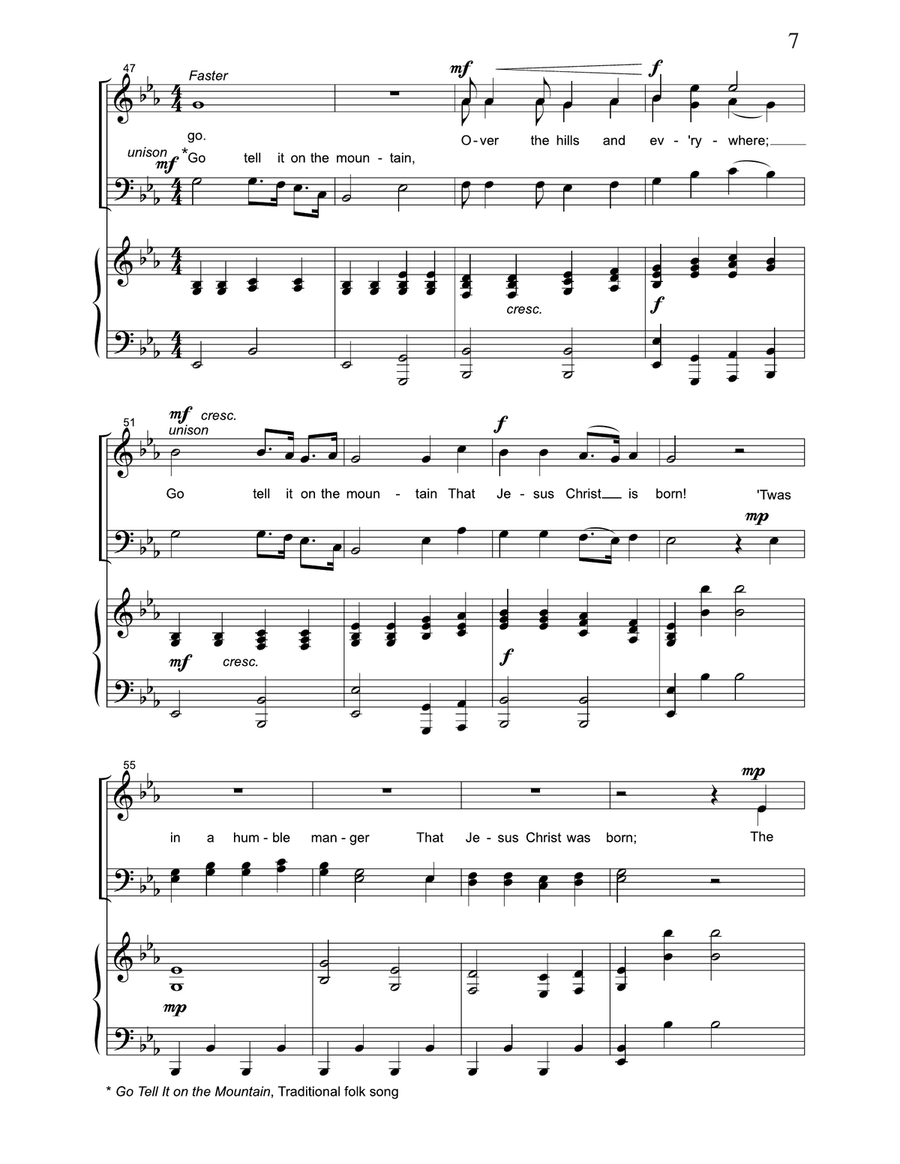 From Christmas To Calvary Octavo 4-Part scores gallery preview page 6