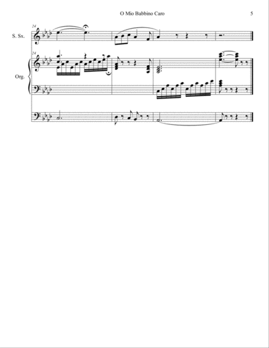 Three From Puccini Operas Woodwind Duet scores gallery preview page 6