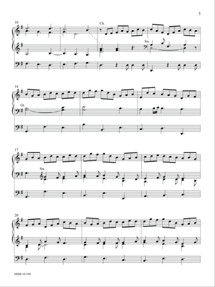 Jesu, Joy of Man's Desiring Organ Solo scores gallery preview page 3