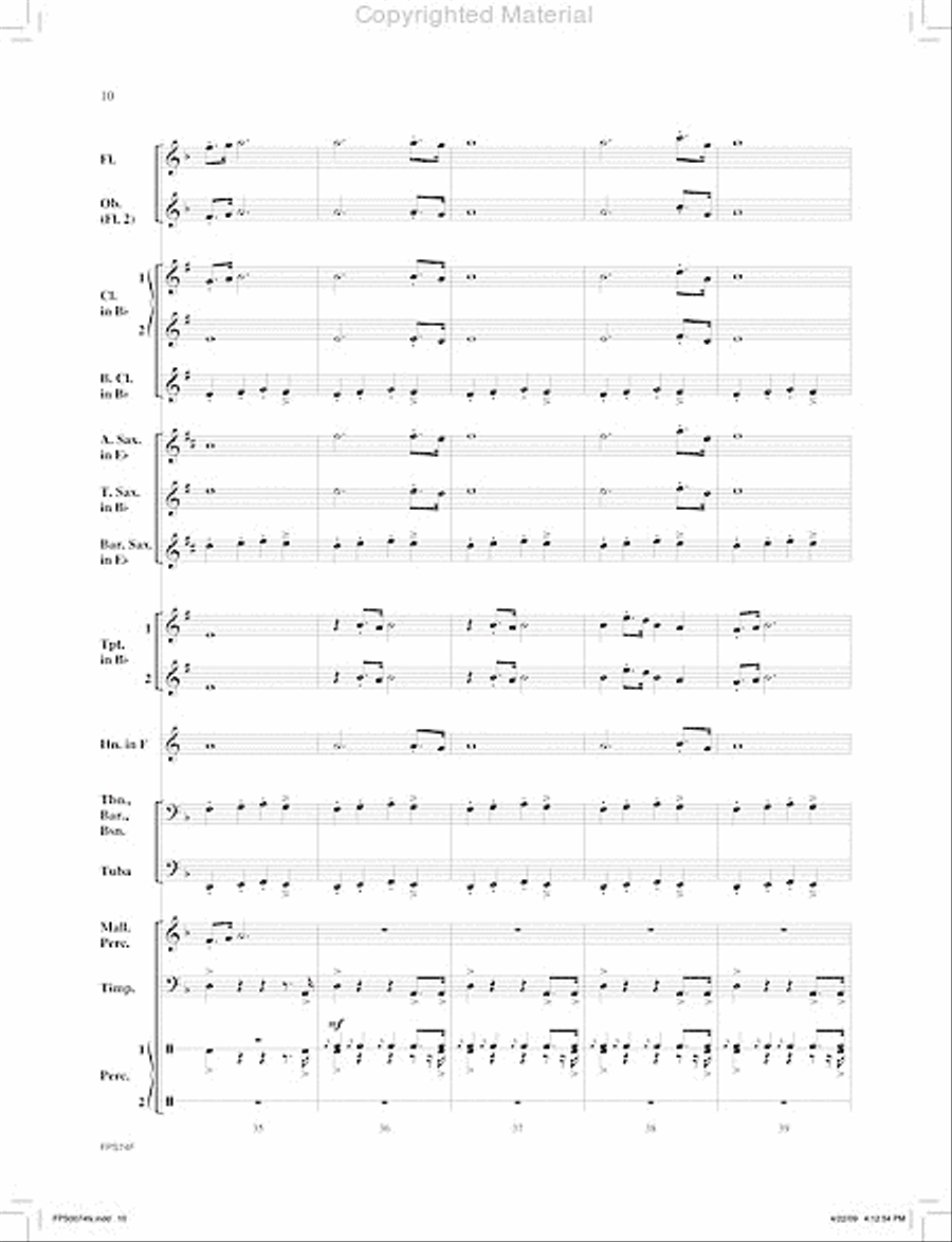 March of the Machines Concert Band scores gallery preview page 11