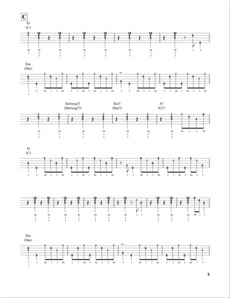 Gentle On My Mind Banjo scores gallery preview page 3