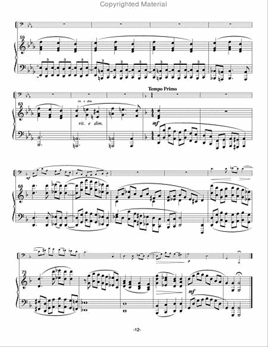 Concerto del Garda Euphonium scores gallery preview page 15