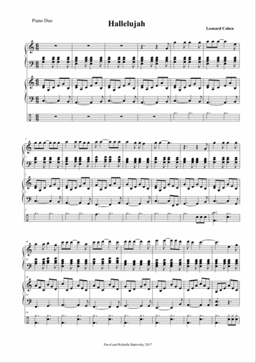 Hallelujah Horn scores gallery preview page 2