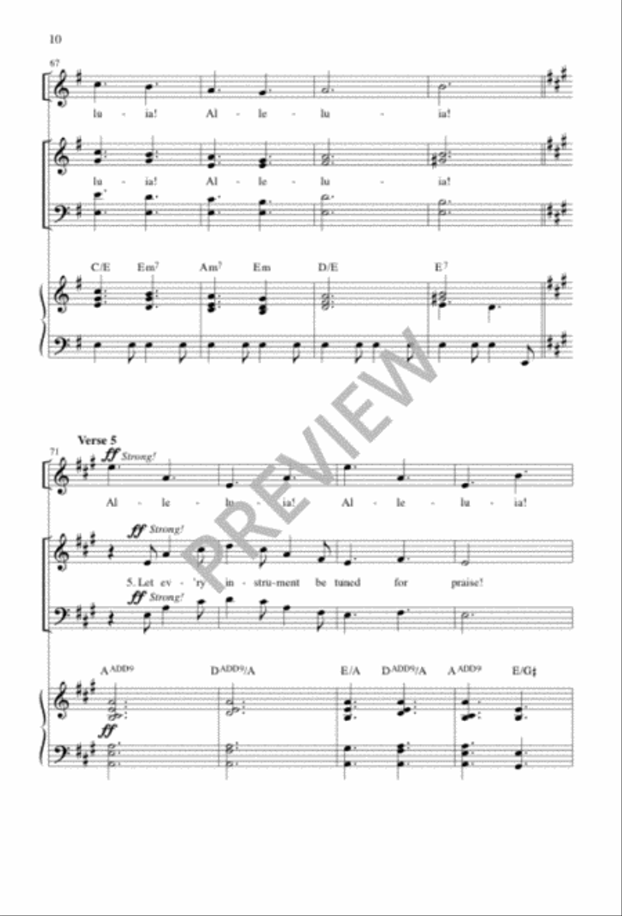 When, in Our Music, God Is Glorified 4-Part scores gallery preview page 11