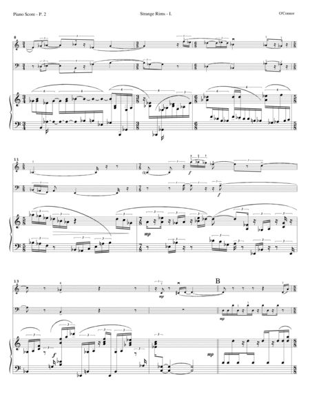 Piano Trio No. 2 "Strange Rims" (piano score - pno, vln, cel) image number null