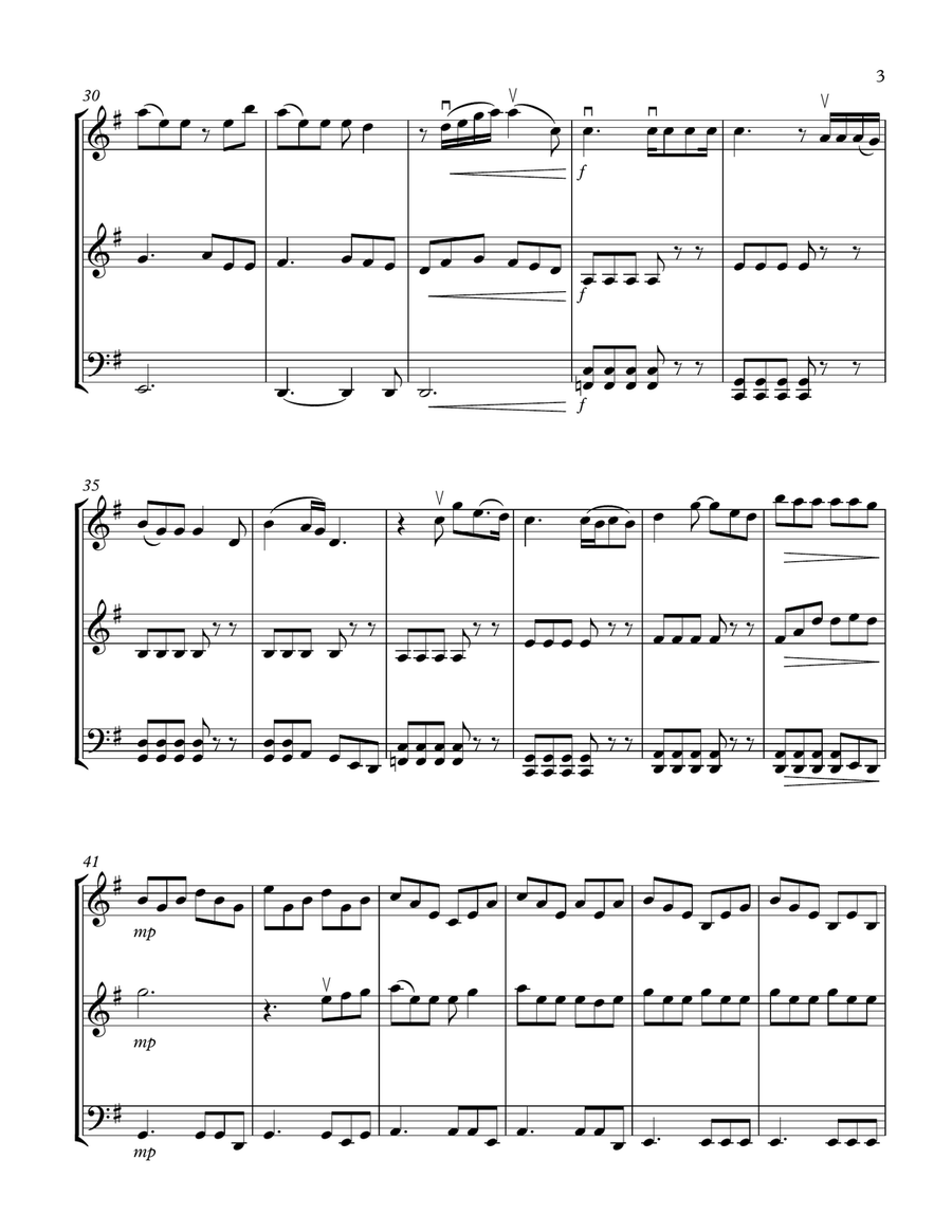 Love On The Brain String Trio scores gallery preview page 3