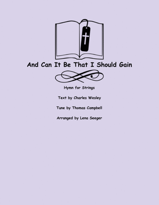 Book cover for And Can It Be that I Should Gain
