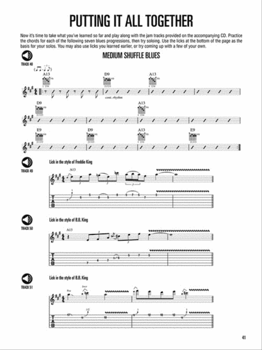 Hal Leonard Guitar Method – Blues Guitar Electric Guitar scores gallery preview page 7