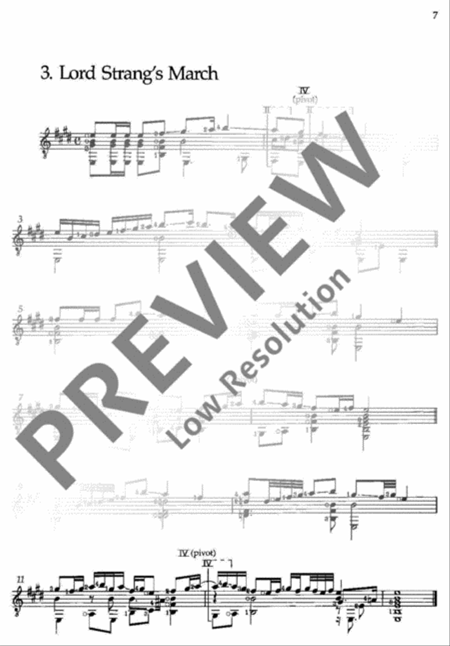 Anthology of Selected Pieces Classical Guitar scores gallery preview page 12