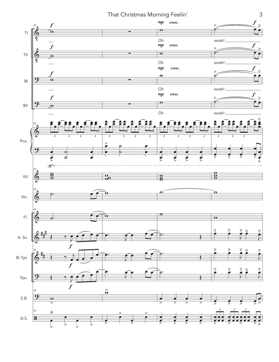 That Christmas Morning Feelin' (Curtain Call) TTBB scores gallery preview page 3