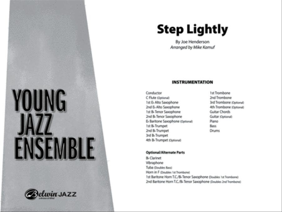 Step Lightly: Score Step Lightly: Score Jazz Ensemble scores gallery preview page 1