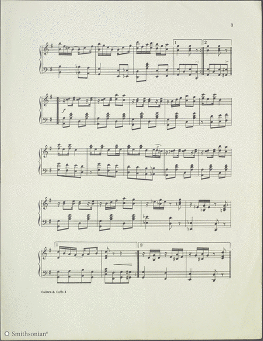 Collars and Cuffs (Rag Two-Step) Piano Solo scores gallery preview page 3