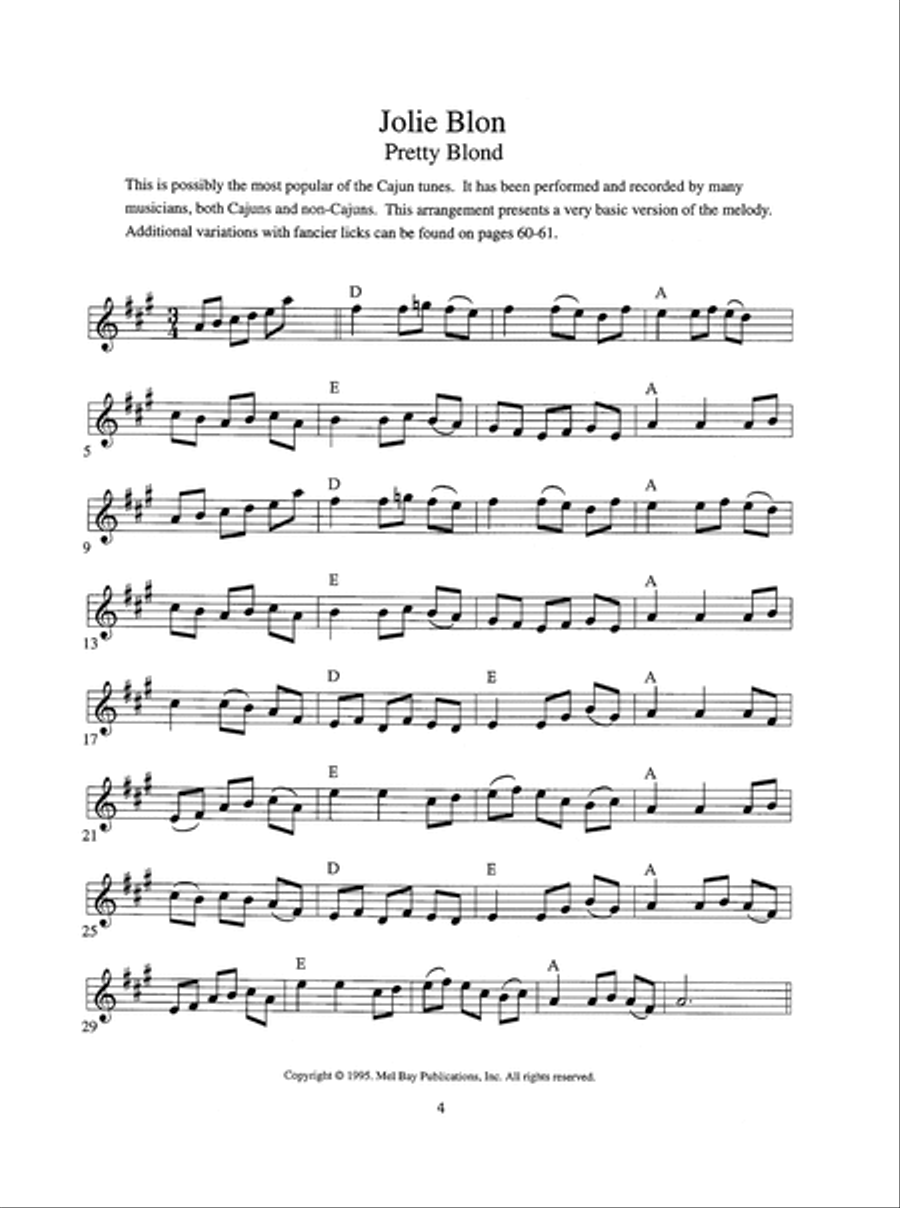 The Cajun Fiddle Violin scores gallery preview page 5