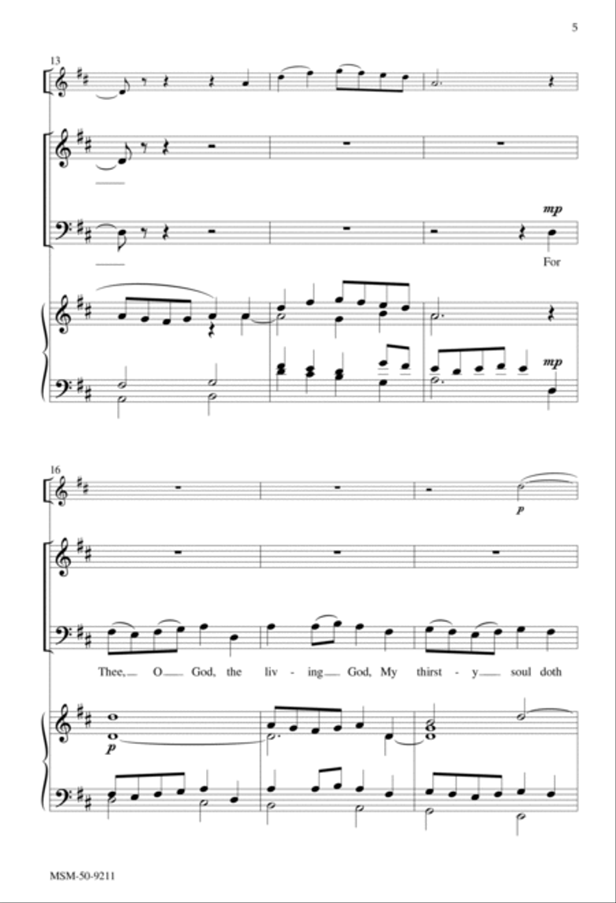 As Pants the Hart for Cooling Streams 2-Part scores gallery preview page 3
