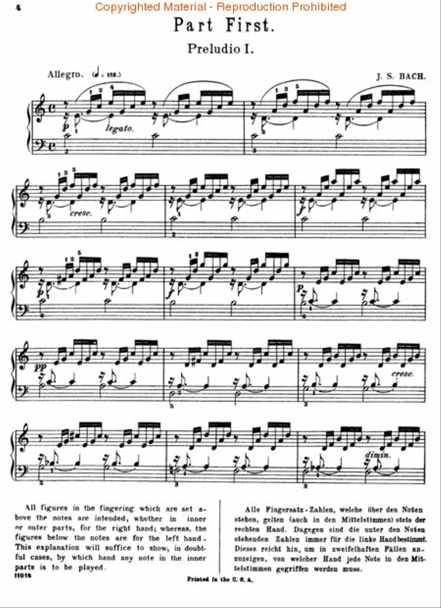 Well Tempered Clavier – Book 1