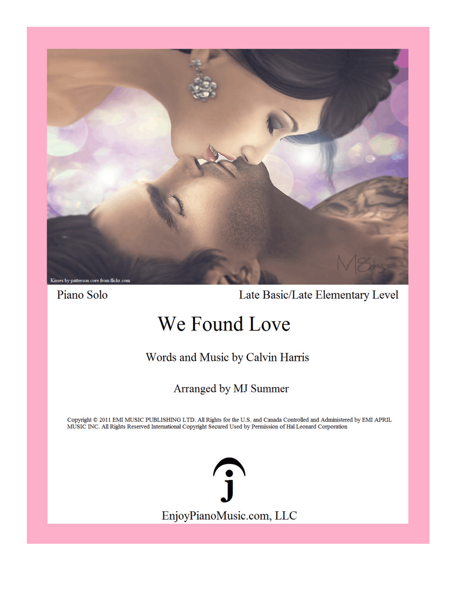 We Found Love We Found Love Piano Method scores gallery preview page 1