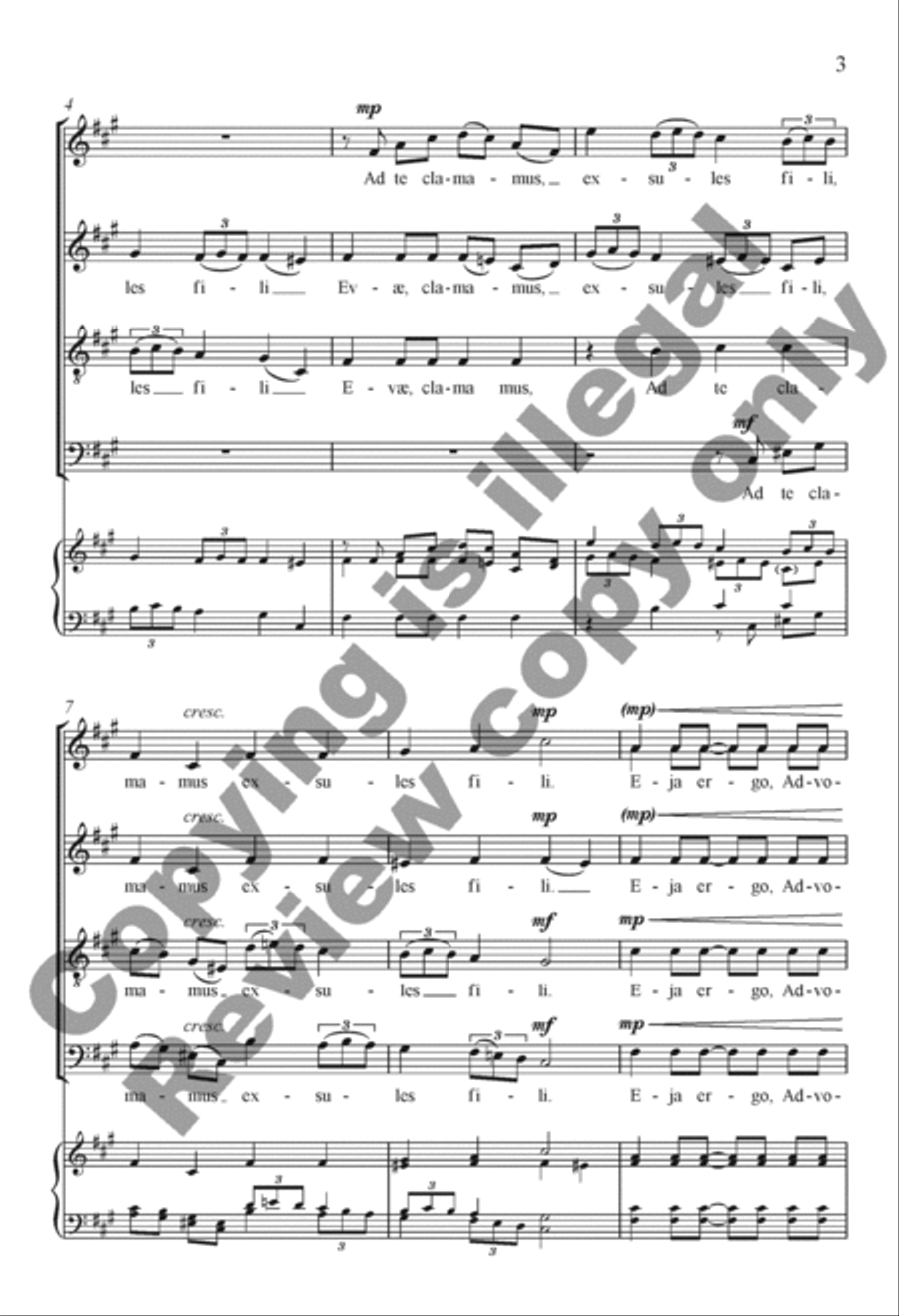 Ad te clamamus 4-Part scores gallery preview page 14