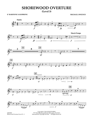 Shorewood Overture (for Multi-level Combined Bands) - Eb Baritone Saxophone (Level 3