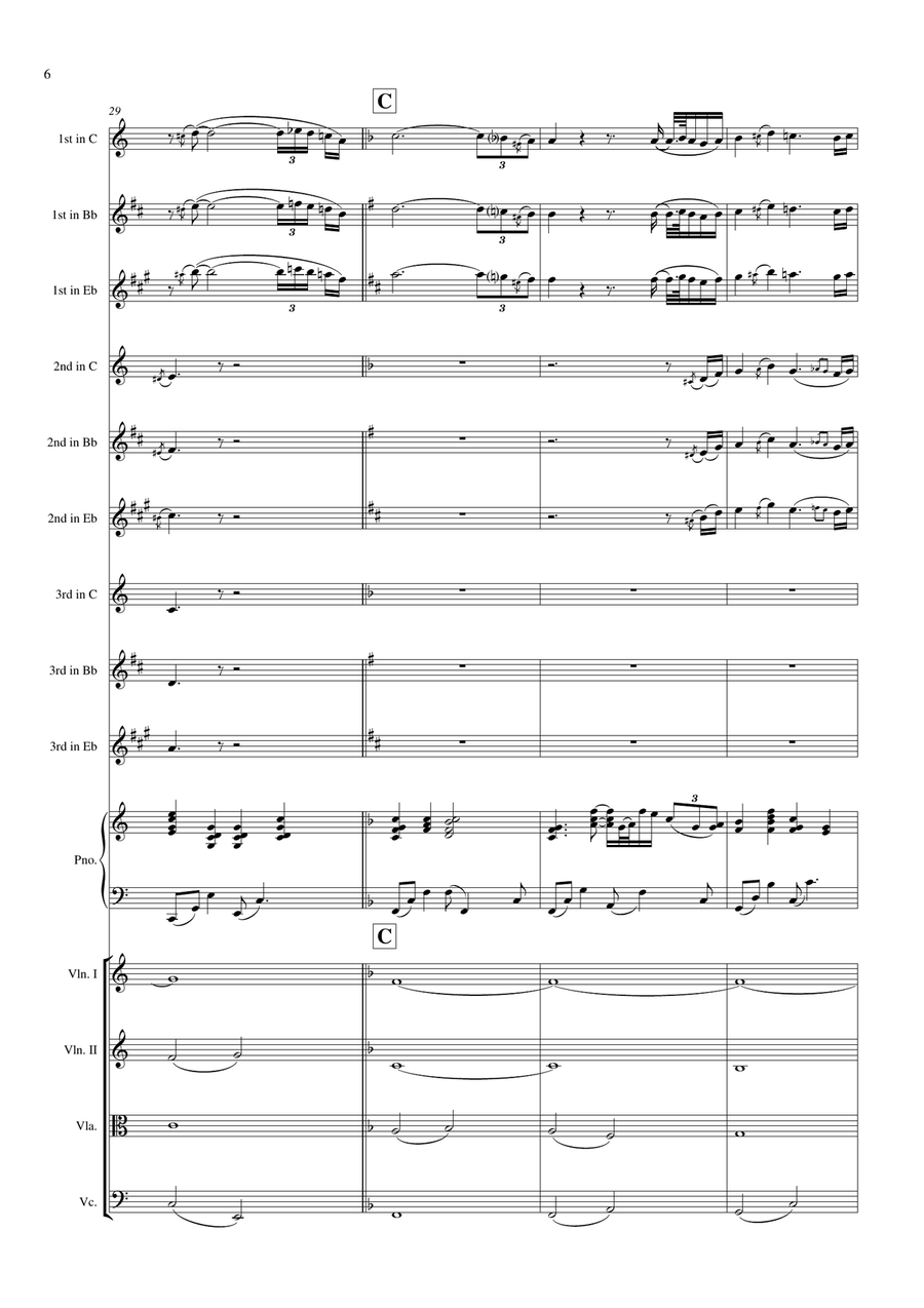 It is well with my soul (complete arrangement) Large Ensemble scores gallery preview page 6