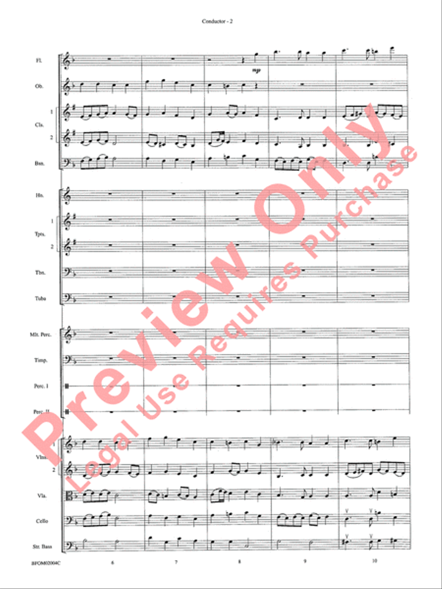 To Reap the Blessings of Freedom Full Orchestra scores gallery preview page 4