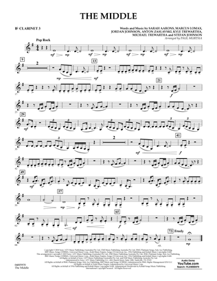 The Middle (arr. Paul Murtha) - Bb Clarinet 3