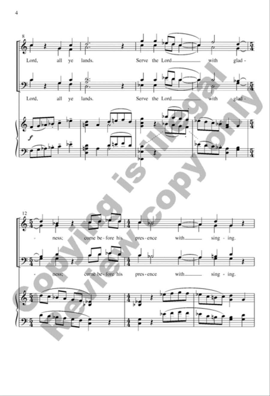 Make a Joyful Noise 4-Part scores gallery preview page 3