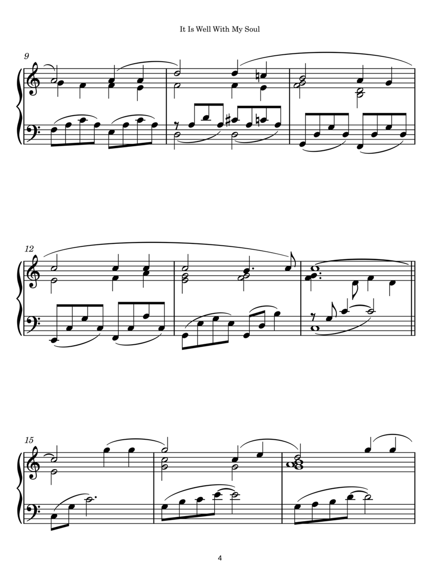 Easy Piano Hymns Easy Piano scores gallery preview page 5