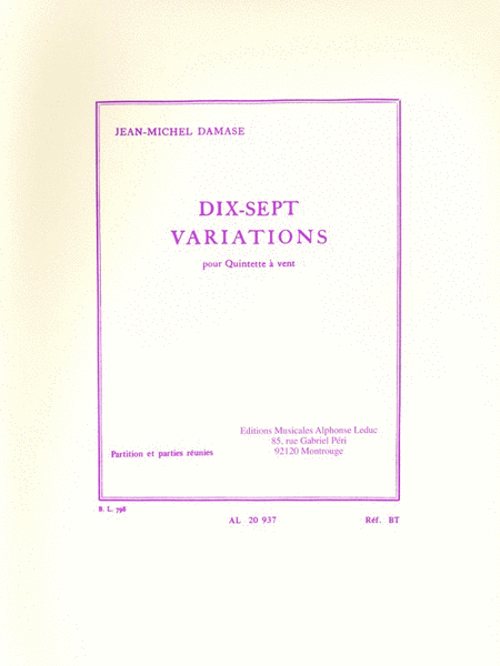 17 Variations For Wind Quintet