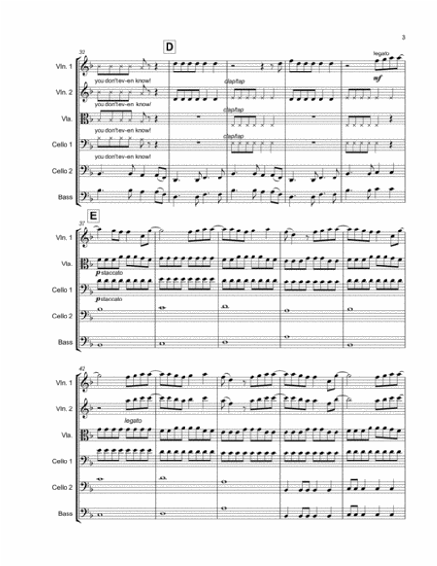 Handclap Small Ensemble scores gallery preview page 3